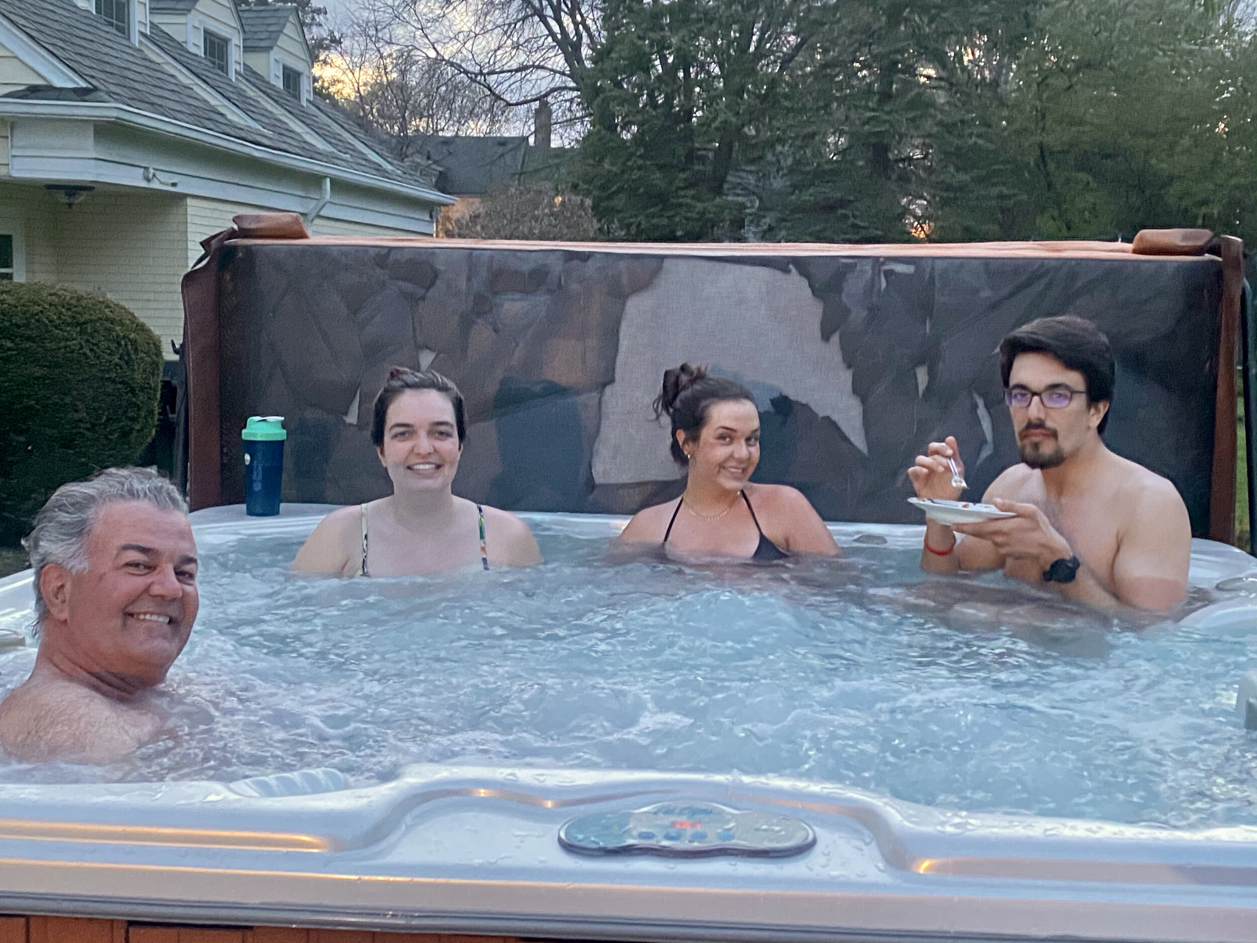 Jacuzzi time is the best time.